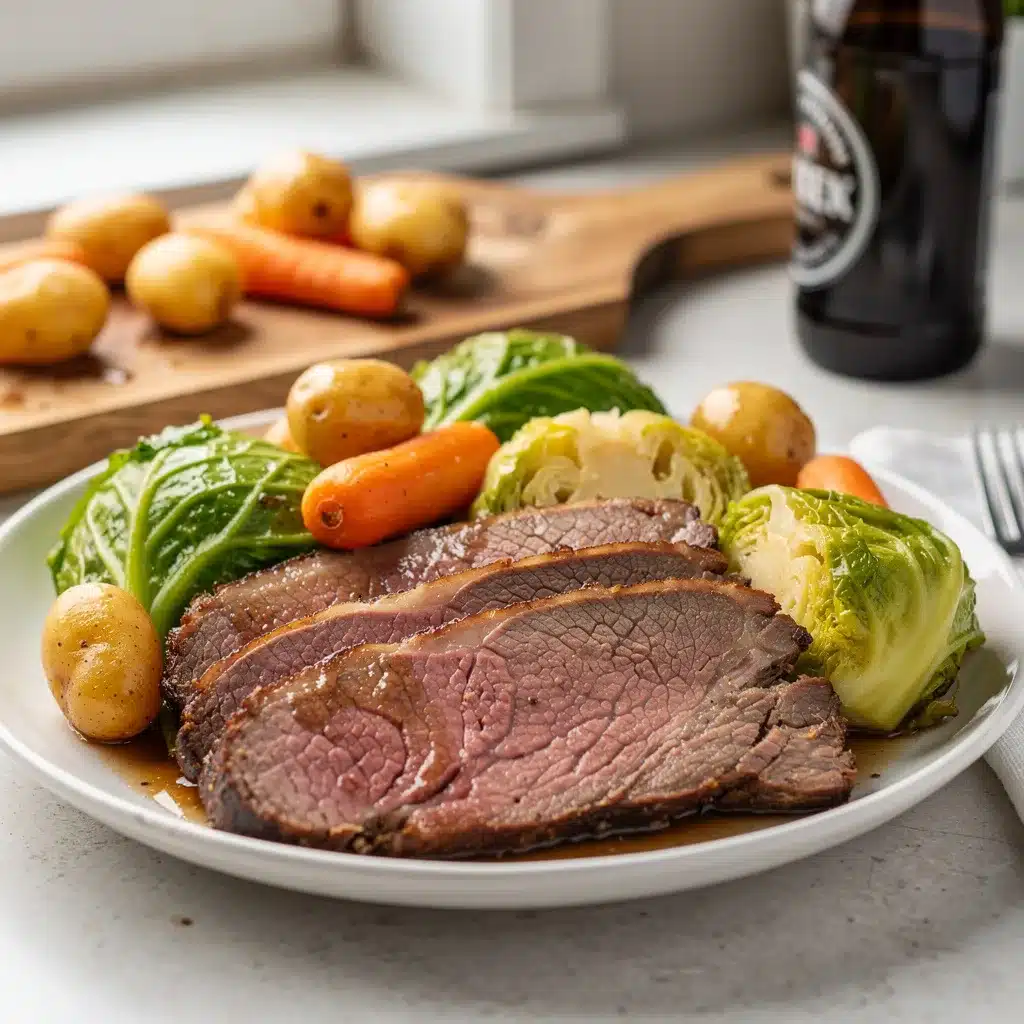 Beer Braised Corned Beef and Cabbage 8 Ingredients for Beer Braised Corned Beef and Cabbage