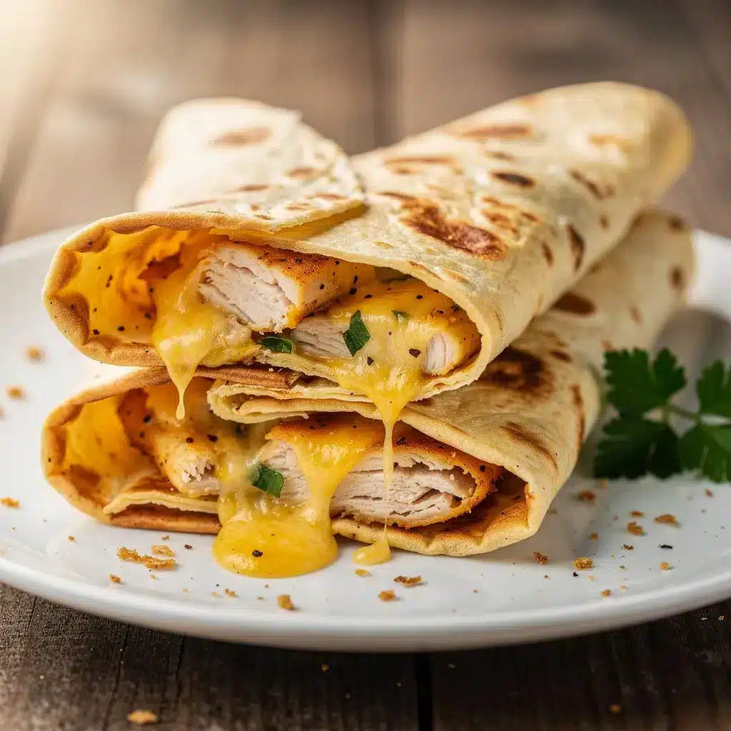 Cheesy Garlic Chicken Wraps 8 Ingredients for Cheesy Garlic Chicken Wraps