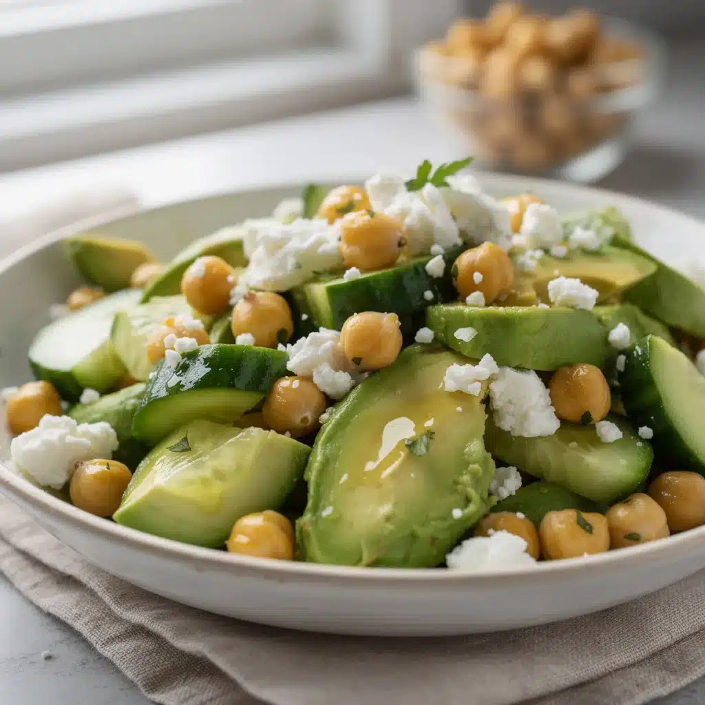 Chickpea Feta Avocado Salad 8 Ingredients for Chickpea Feta Avocado Salad