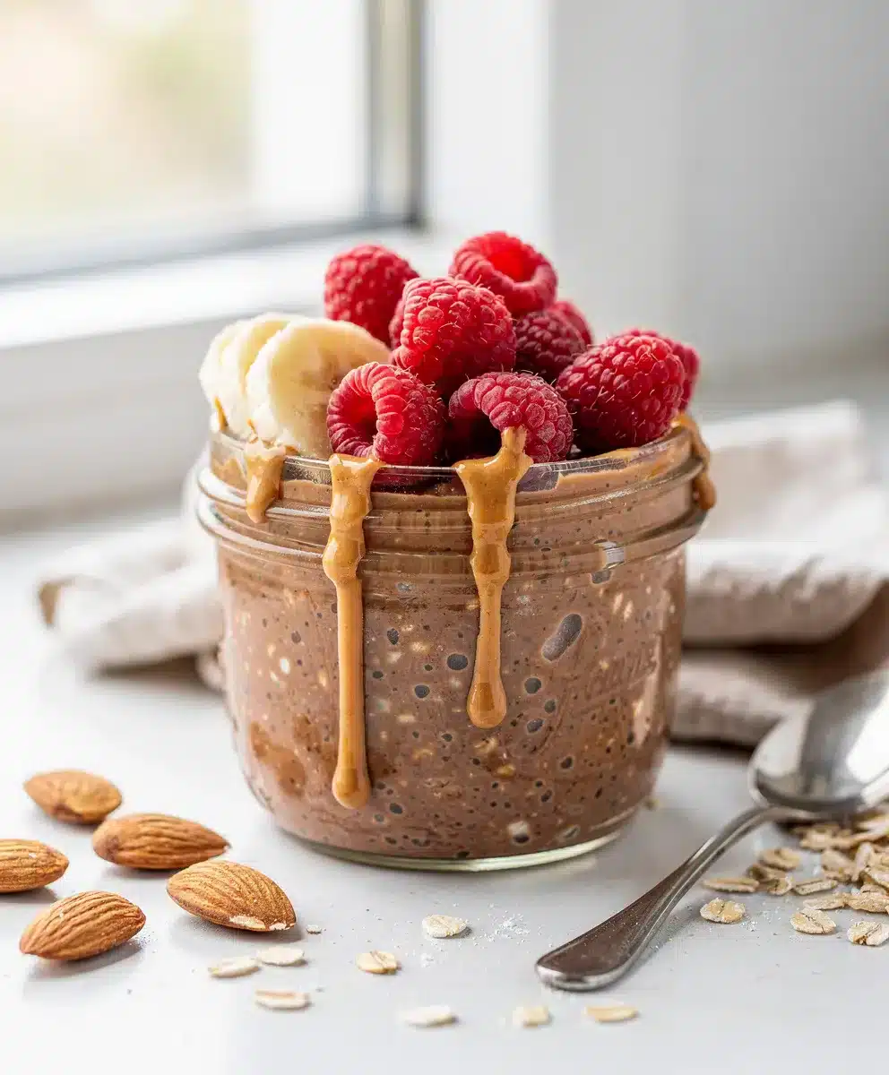 Chocolate Protein Overnight Oats 6 Chocolate Protein Overnight Oats featured image