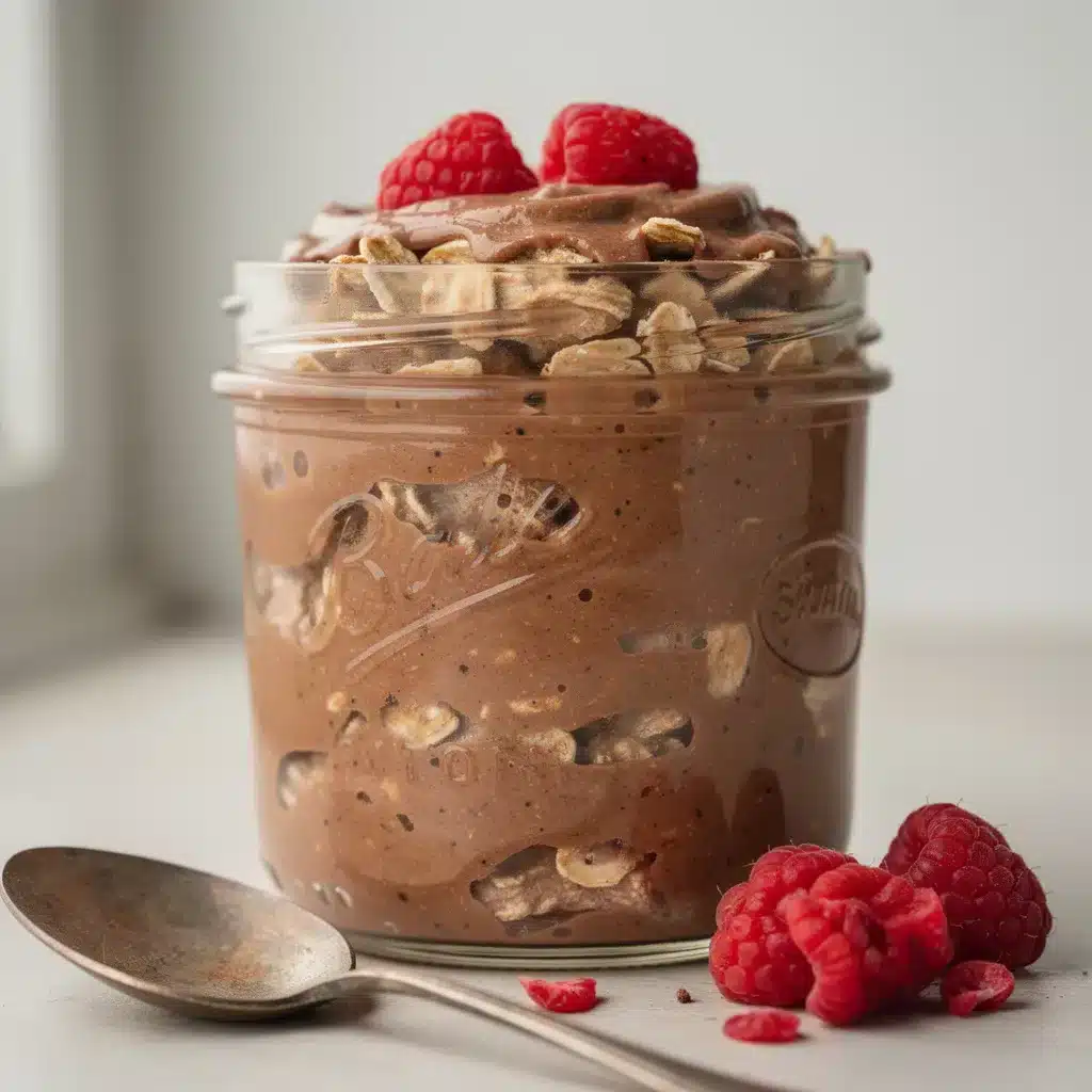 Chocolate Protein Overnight Oats 8 Ingredients for Chocolate Protein Overnight Oats