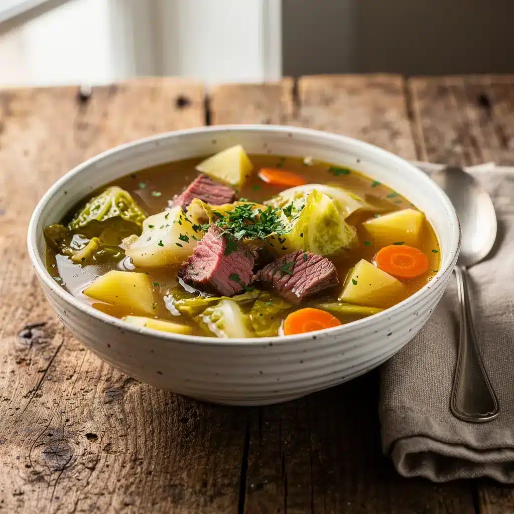 Corned Beef and Cabbage Soup 8 Ingredients for Corned Beef and Cabbage Soup