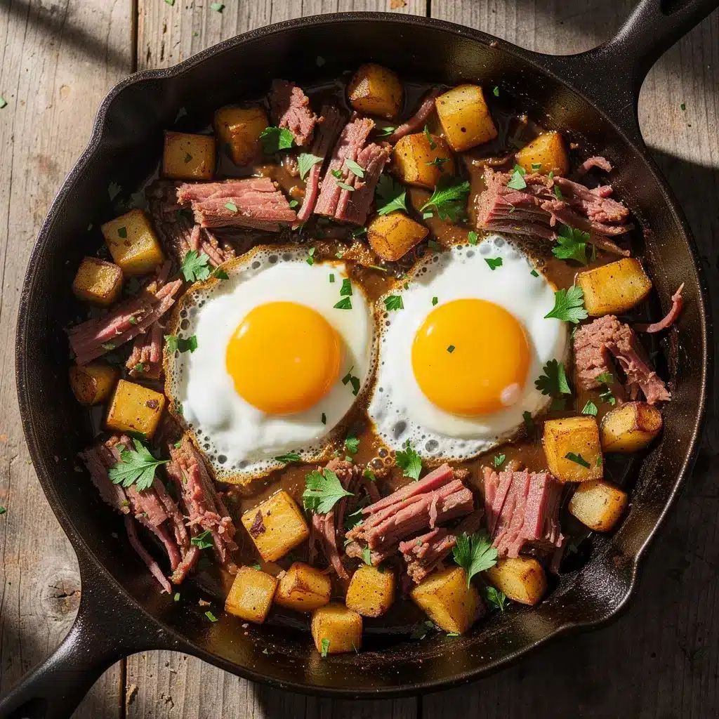 Corned Beef Hash Skillet 8 Ingredients for Corned Beef Hash Skillet