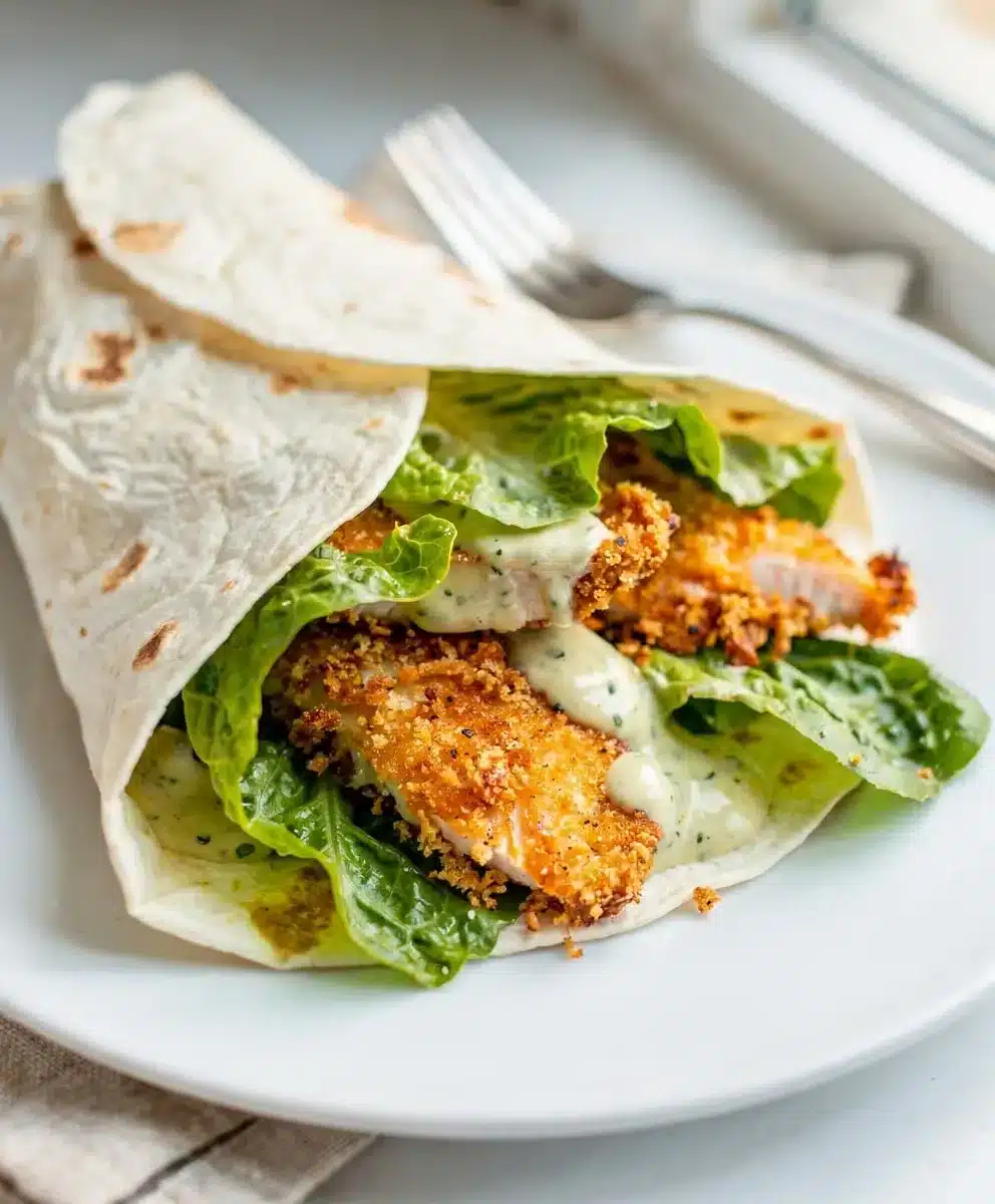 Crispy Chicken Caesar Wrap 6 Crispy Chicken Caesar Wrap featured image
