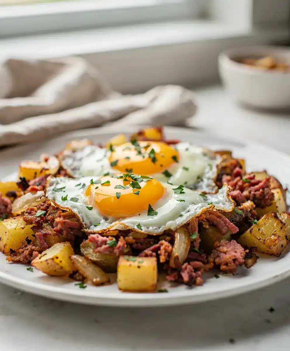 Corned Beef Hash With Eggs 6 Corned Beef Hash With Eggs featured image