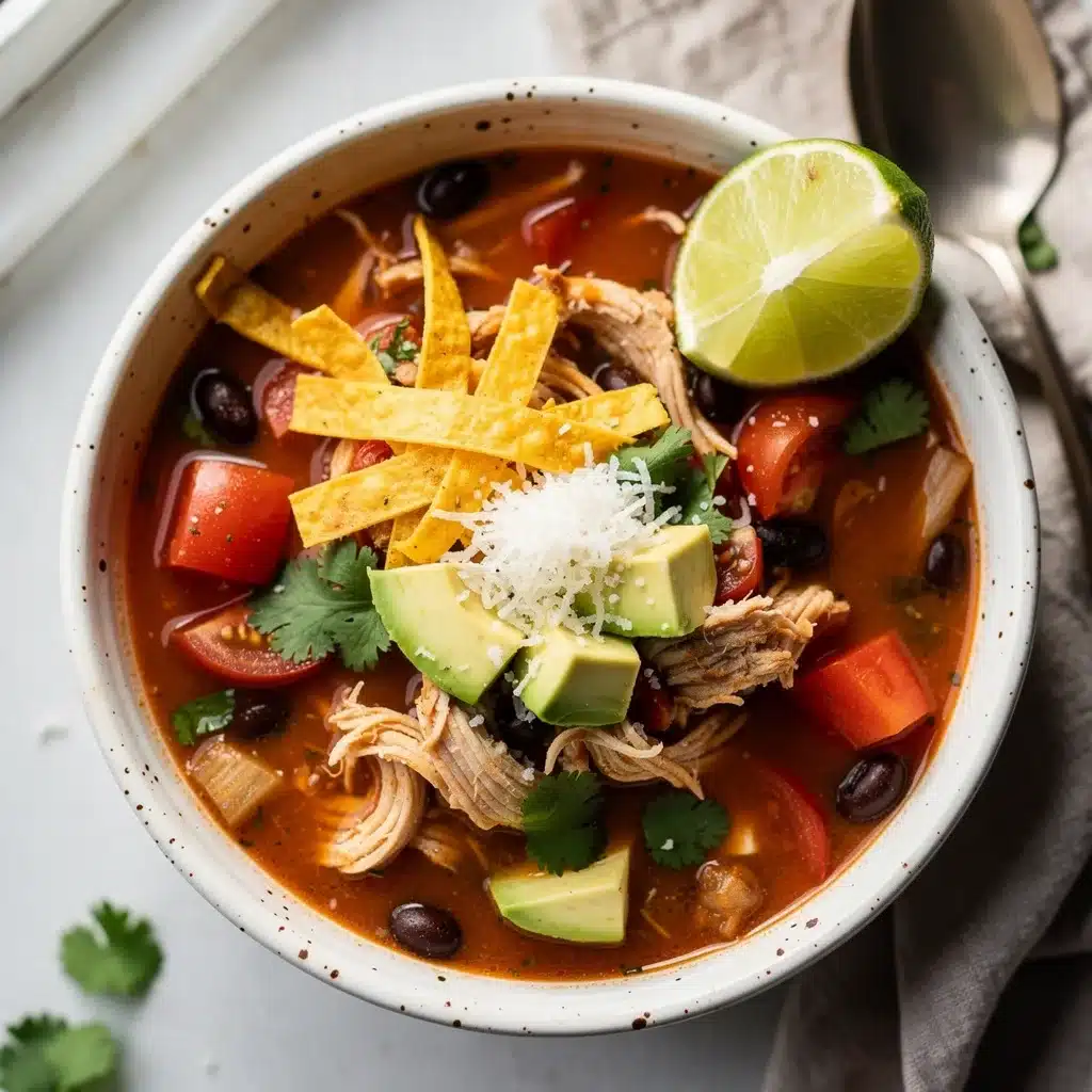 Crockpot Chicken Tortilla Soup 8 Ingredients for Crockpot Chicken Tortilla Soup