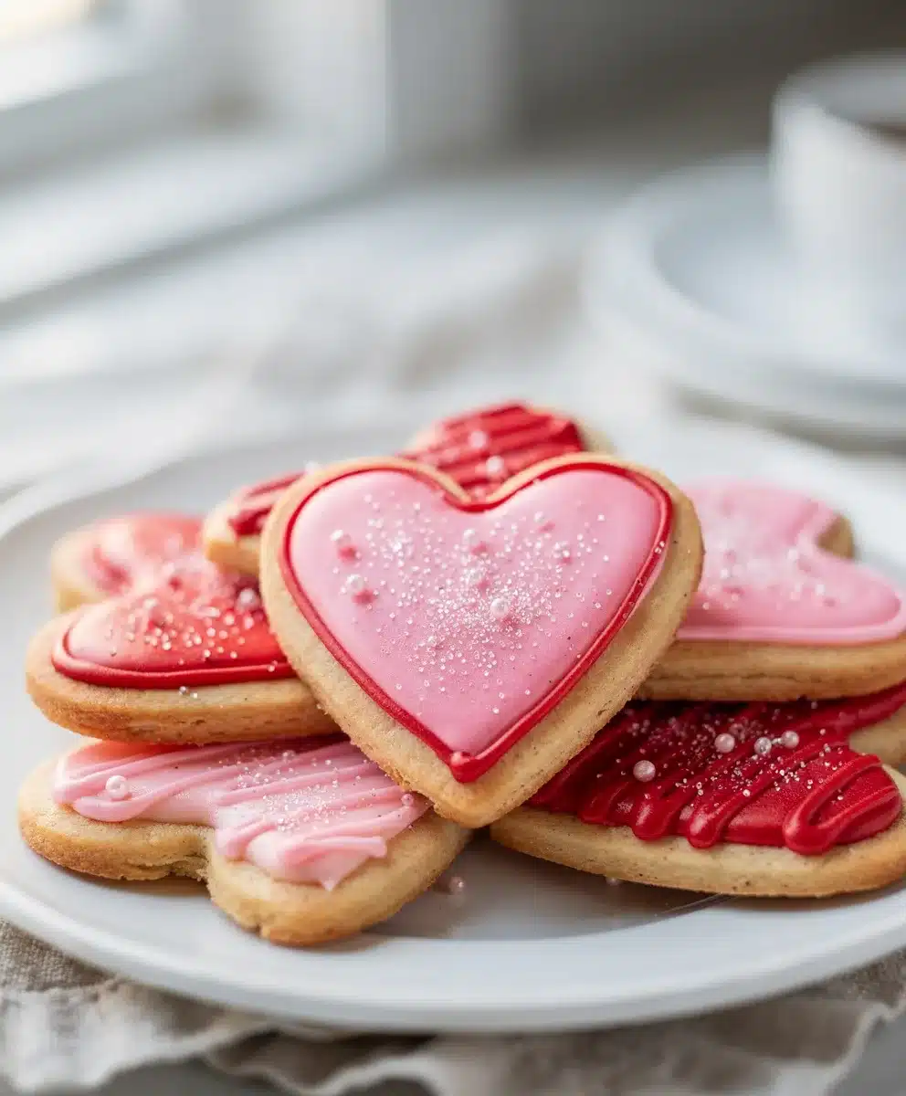 Heart Shaped Sugar Cookies 6 Heart Shaped Sugar Cookies featured image
