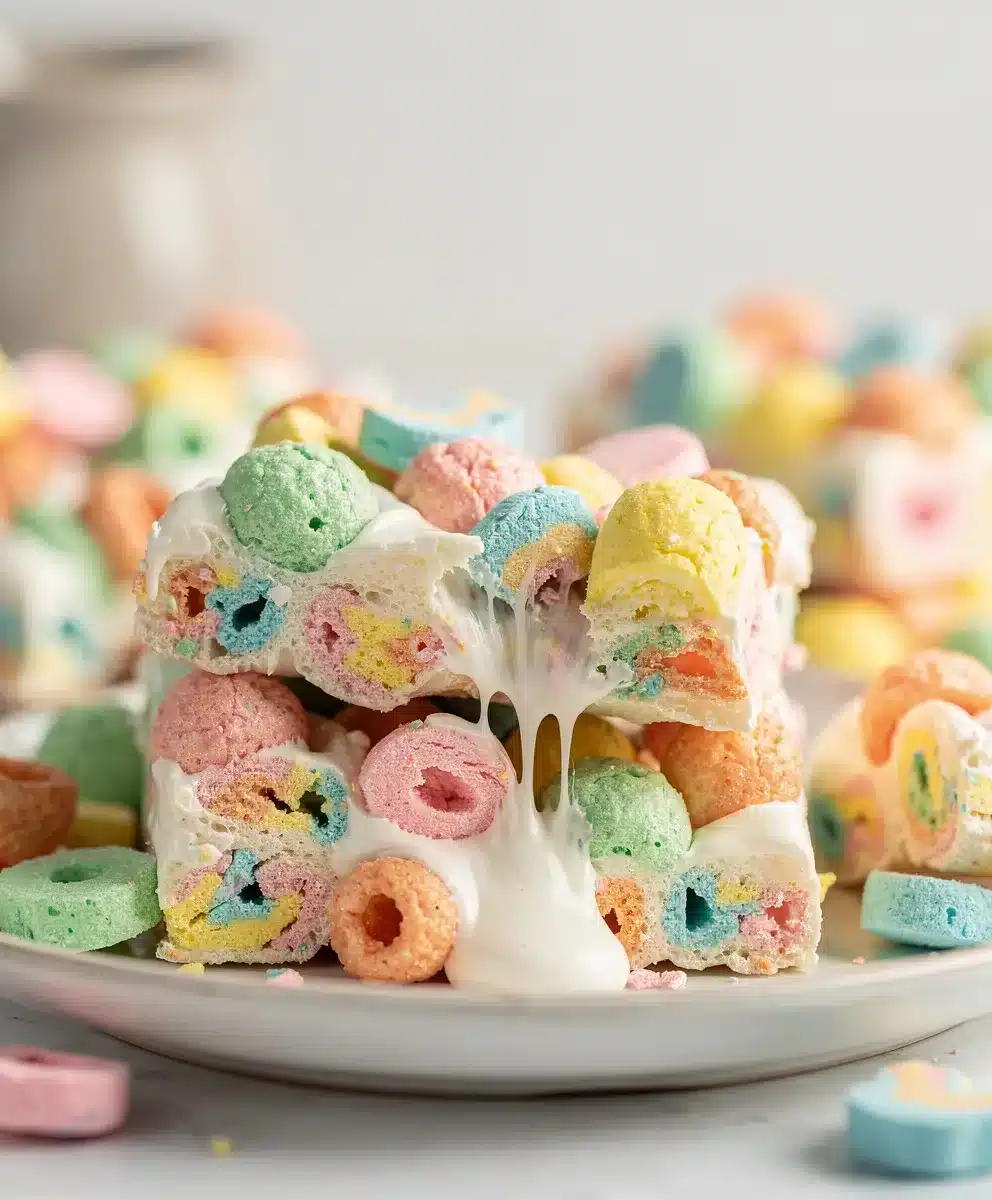 Lucky Charms Marshmallow Bars 6 Lucky Charms Marshmallow Bars featured image