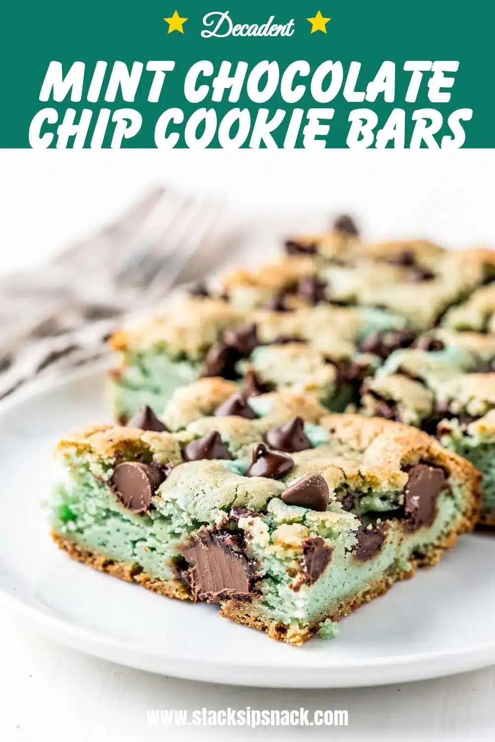 Mint Chocolate Chip Cookie Bars 10 Storage and leftovers for Mint Chocolate Chip Cookie Bars