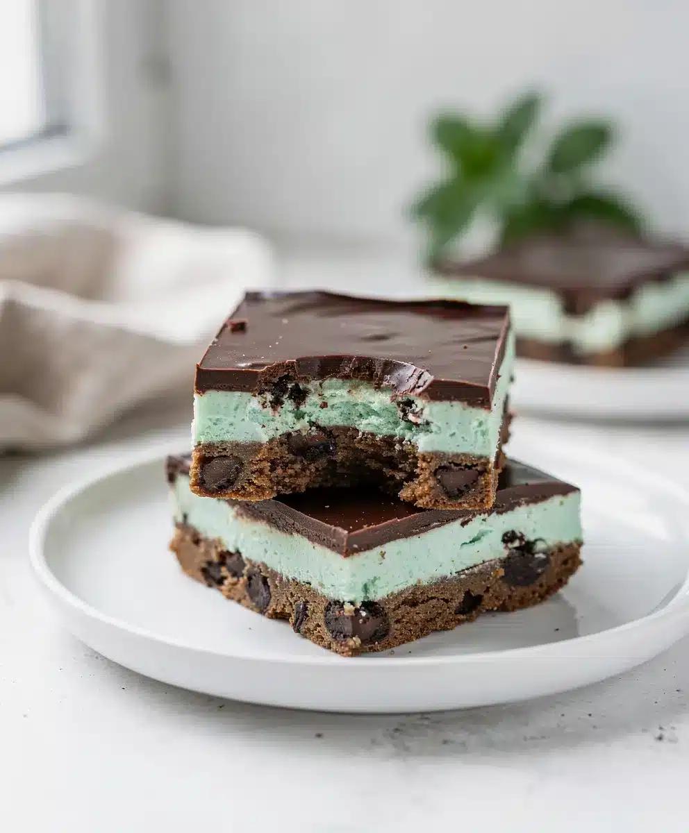 Mint Chocolate Cookie Bars 6 Mint Chocolate Cookie Bars featured image
