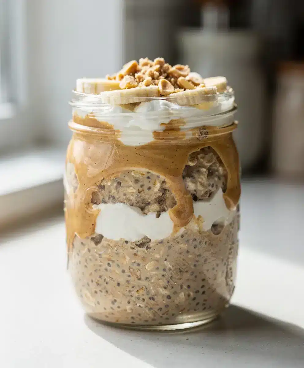 Peanut Butter Protein Overnight Oats 6 Peanut Butter Protein Overnight Oats featured image