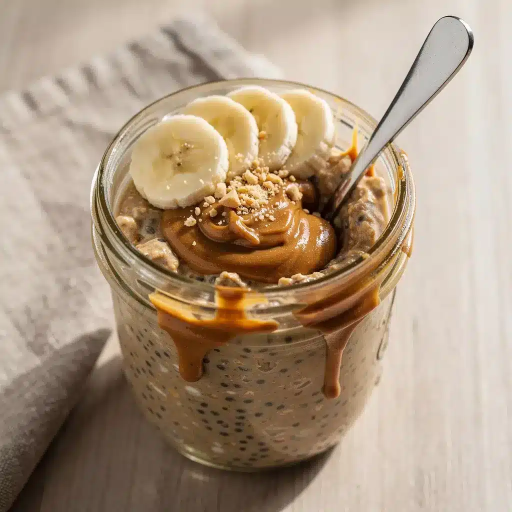 Peanut Butter Protein Overnight Oats 8 Ingredients for Peanut Butter Protein Overnight Oats
