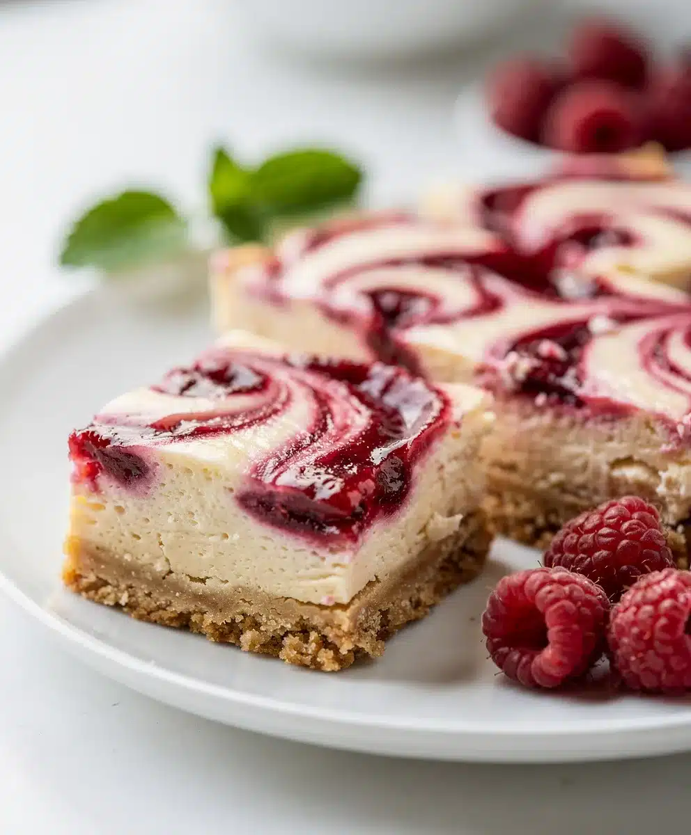 Raspberry Cheesecake Bars 6 Raspberry Cheesecake Bars featured image