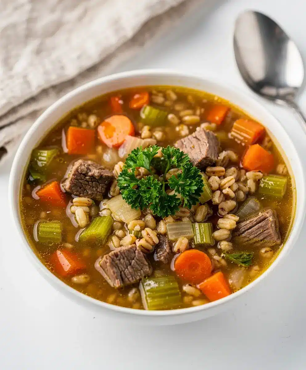 Slow Cooker Beef Barley Soup 6 Slow Cooker Beef Barley Soup featured image