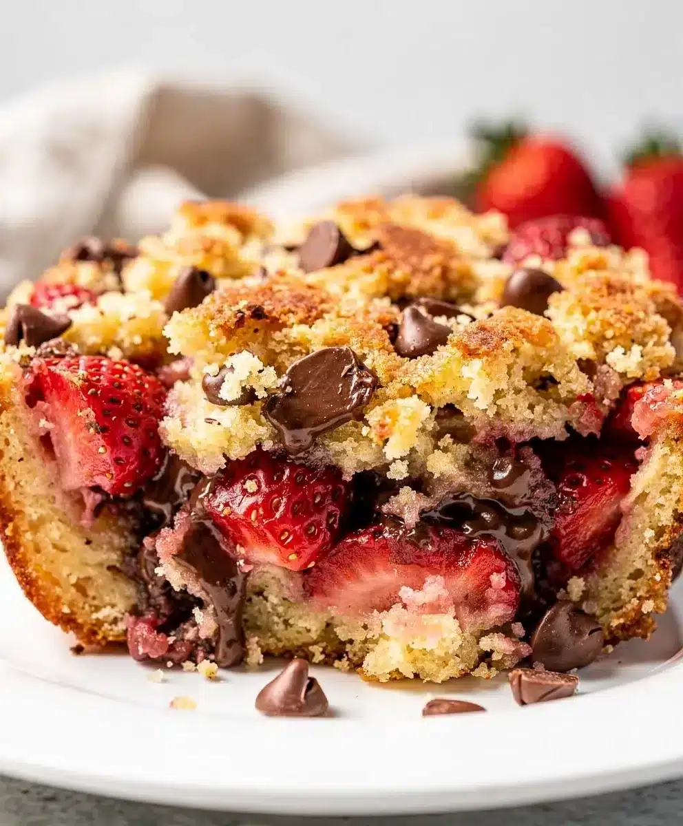 Strawberry Chocolate Dump Cake 6 Strawberry Chocolate Dump Cake featured image