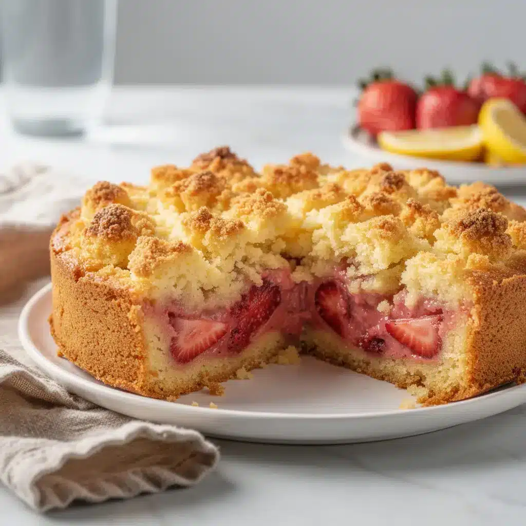 Strawberry Lemon Dump Cake 8 Ingredients for Strawberry Lemon Dump Cake