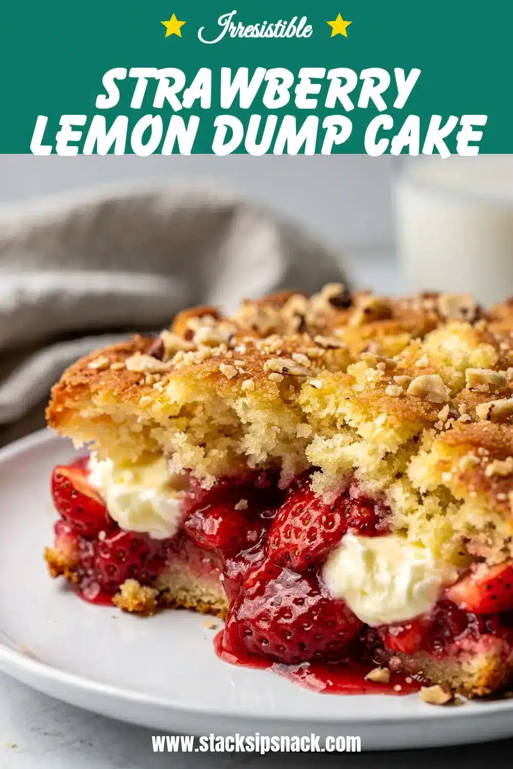 Strawberry Lemon Dump Cake 10 Storage and leftovers for Strawberry Lemon Dump Cake
