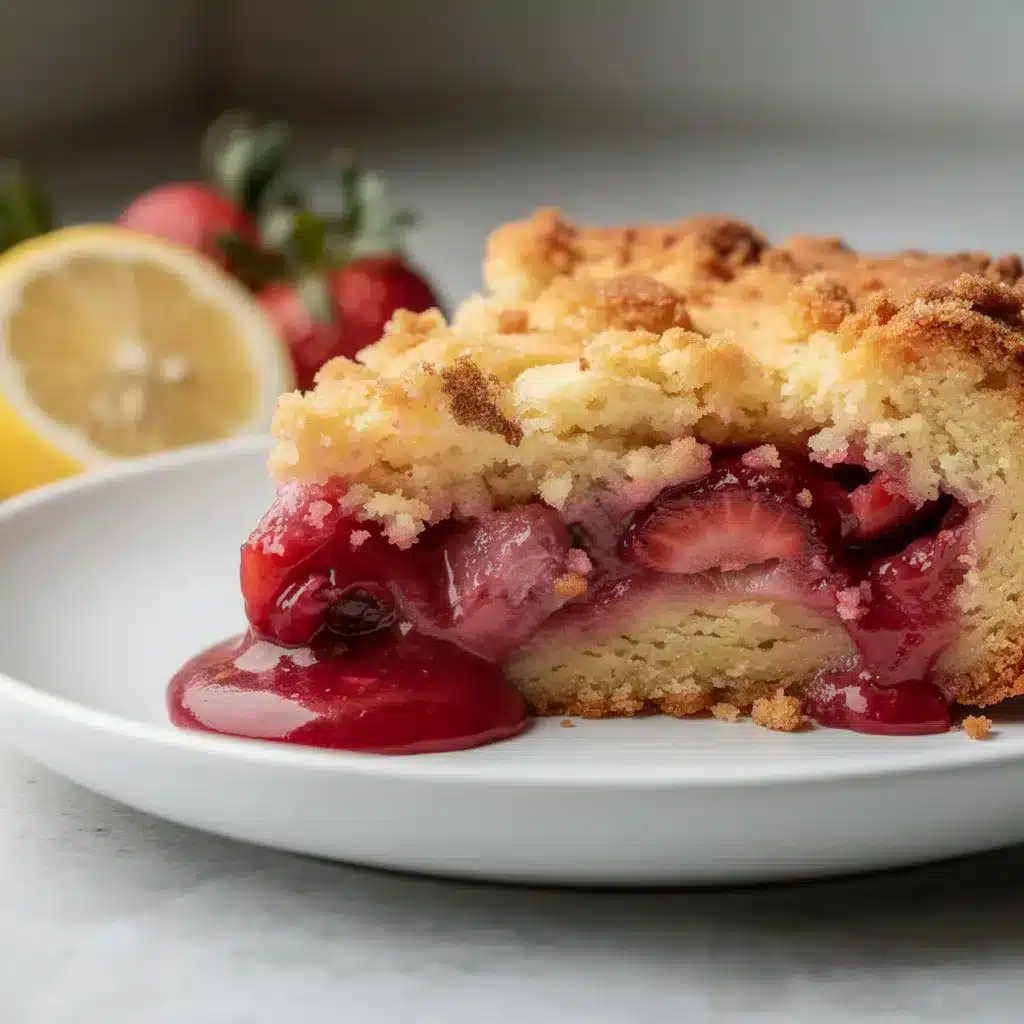 Strawberry Lemon Dump Cake 8 Ingredients for Strawberry Lemon Dump Cake