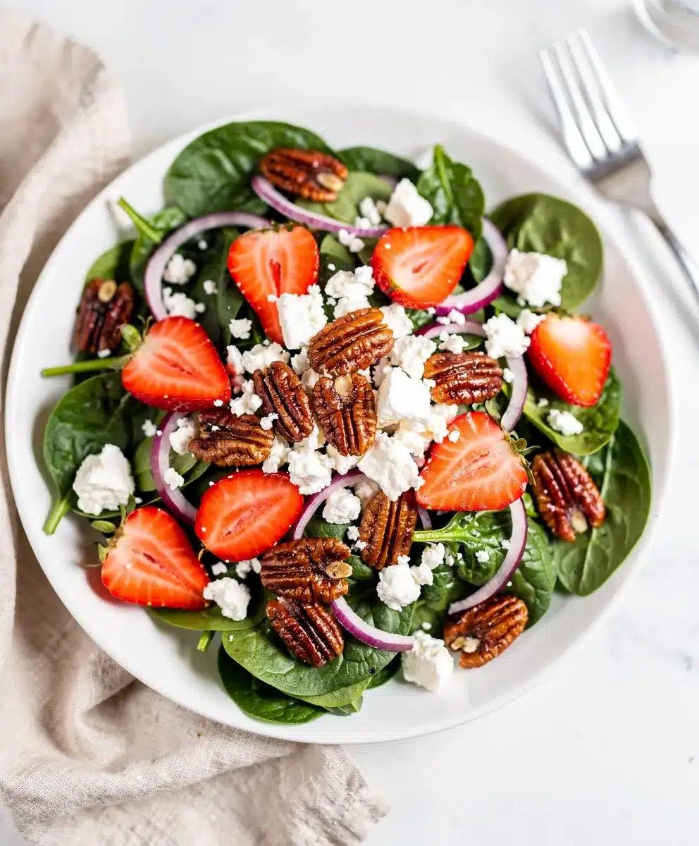 Strawberry Spinach Salad 6 Strawberry Spinach Salad featured image