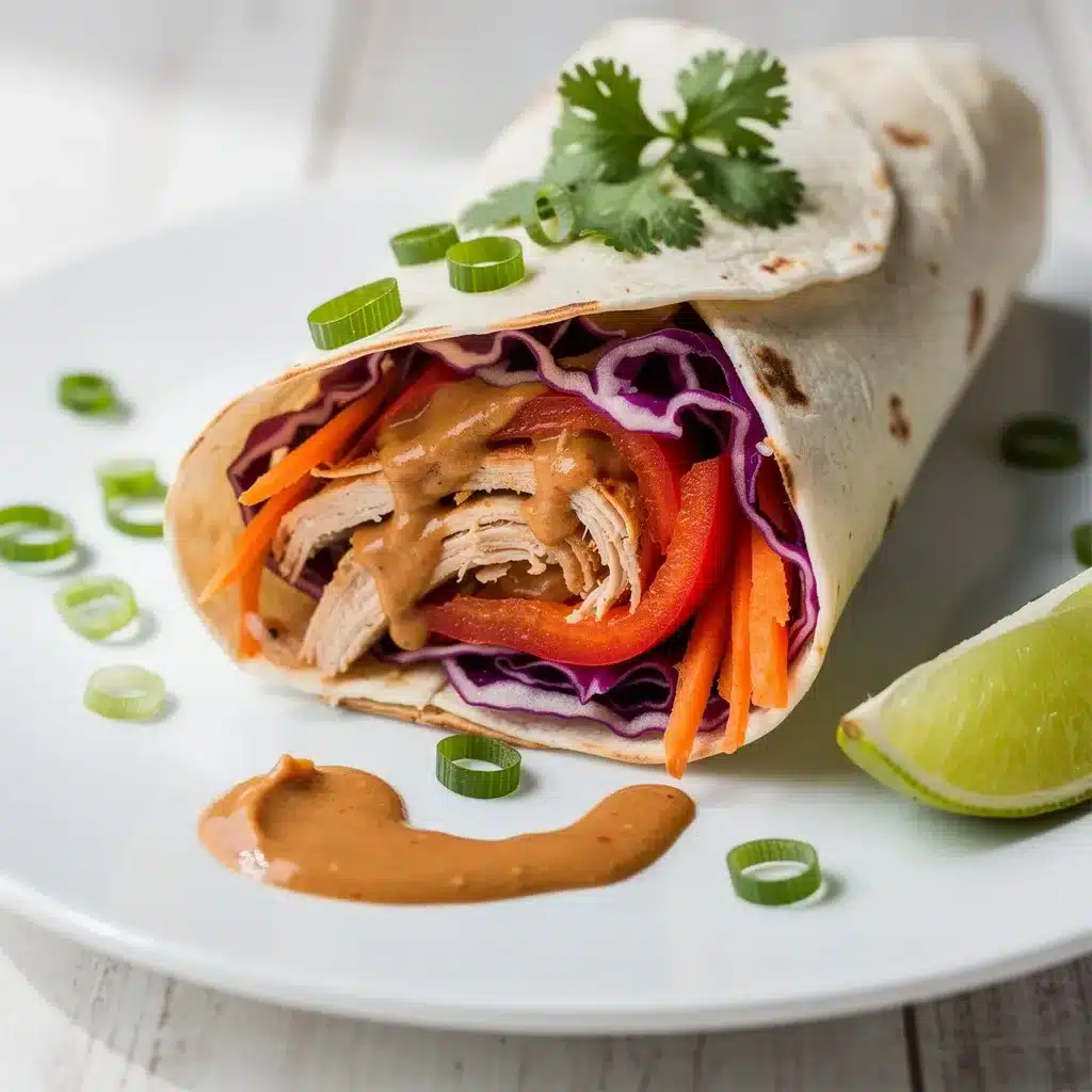Thai Peanut Chicken Wraps 6 Ingredients for Thai Peanut Chicken Wraps