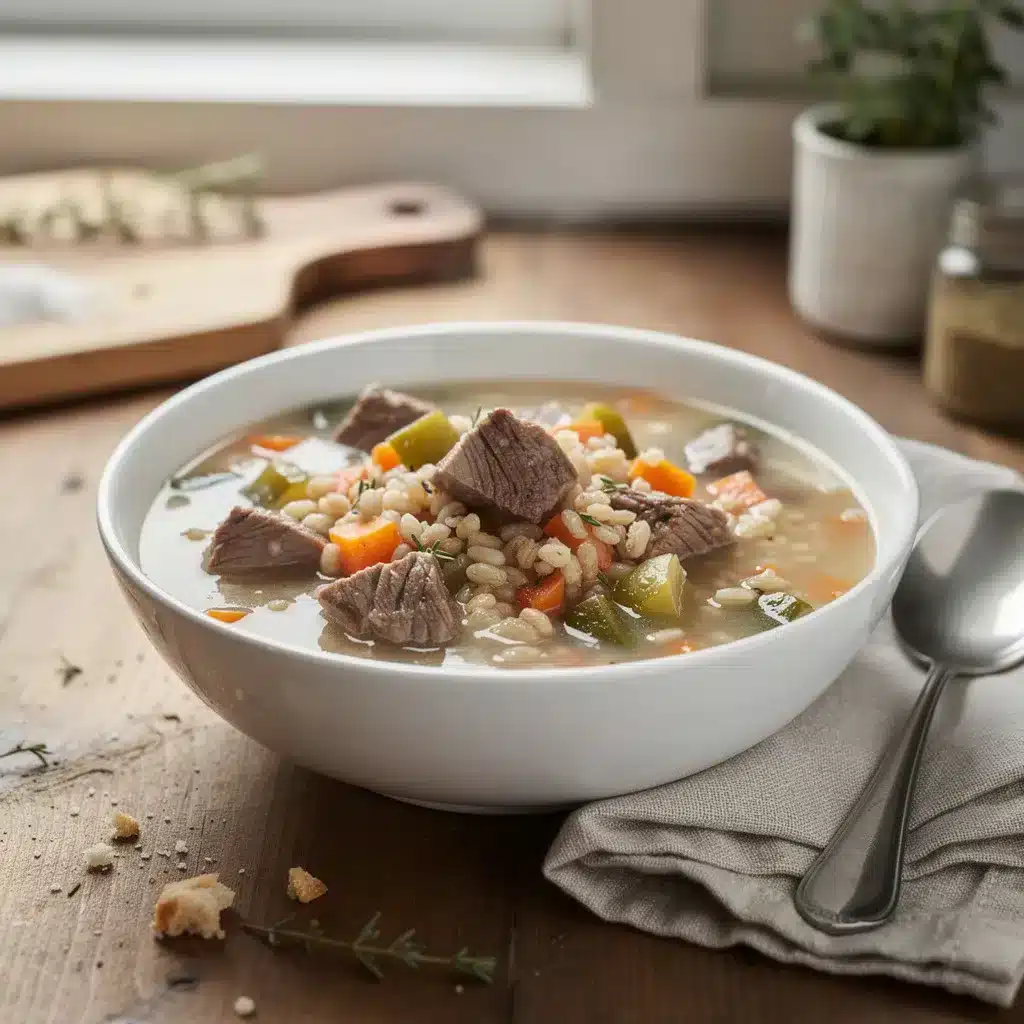 Beef and Barley Soup 8 Ingredients for Beef and Barley Soup