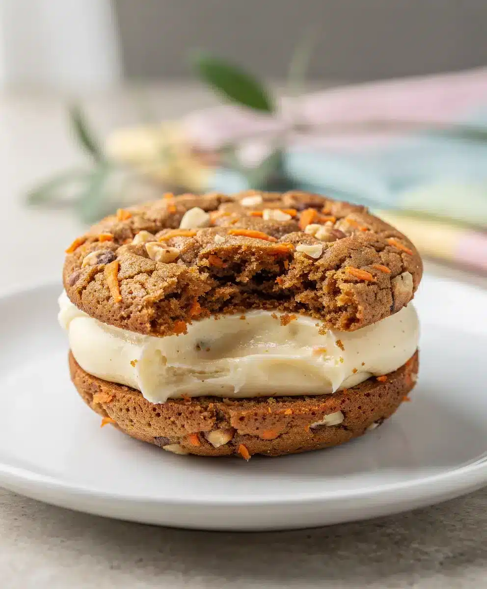 Carrot Cake Cookie Sandwiches 6 Carrot Cake Cookie Sandwiches featured image