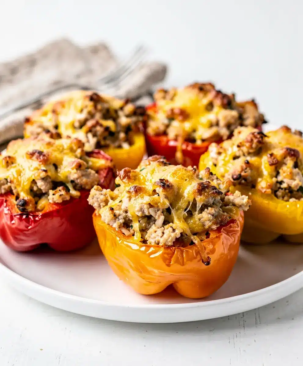 Chicken Stuffed Bell Peppers 6 Chicken Stuffed Bell Peppers featured image