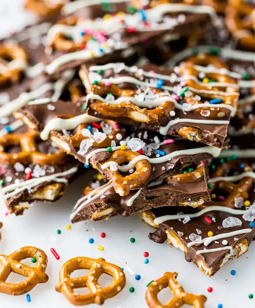 Chocolate Covered Pretzel Bark 6 Chocolate Covered Pretzel Bark featured image