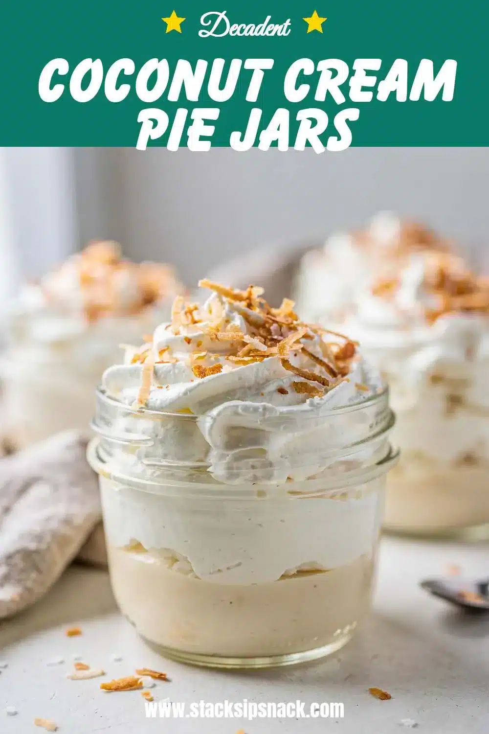 Coconut Cream Pie Jars 10 Storage and leftovers for Coconut Cream Pie Jars