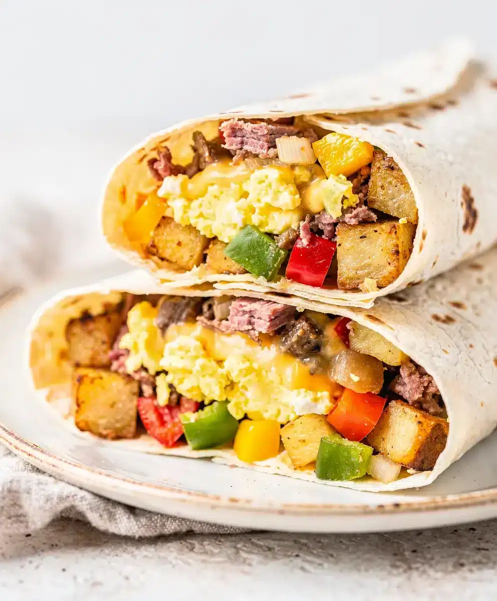 Corned Beef Hash Breakfast Burritos 6 Corned Beef Hash Breakfast Burritos featured image