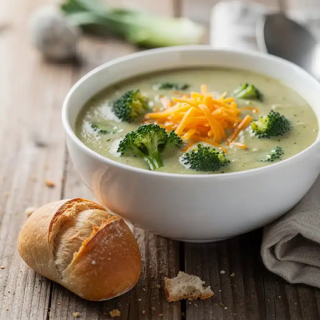 Creamy Broccoli Cheddar Soup 8 Ingredients for Creamy Broccoli Cheddar Soup