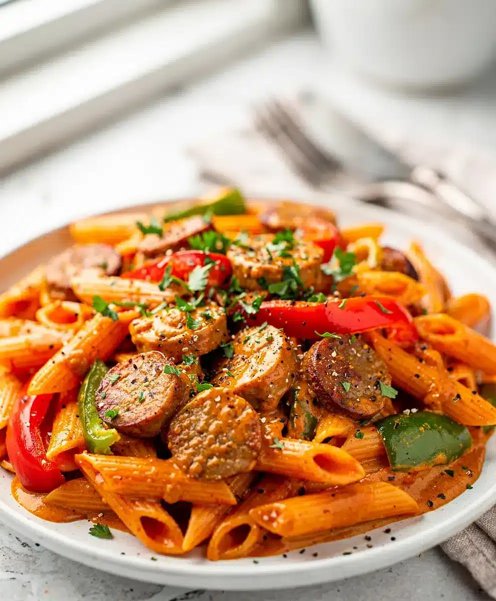 Creamy Cajun Sausage Pasta 6 Creamy Cajun Sausage Pasta featured image