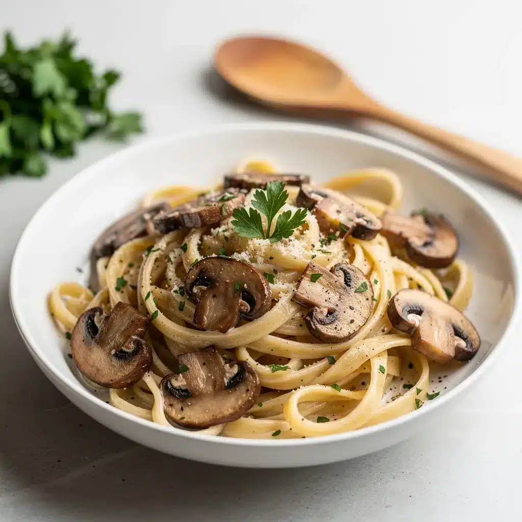 One Pot Mushroom Alfredo 8 Ingredients for One Pot Mushroom Alfredo