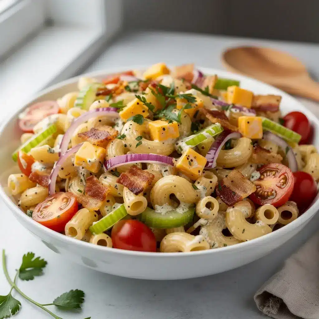 Creamy Ranch Pasta Salad 8 Ingredients for Creamy Ranch Pasta Salad