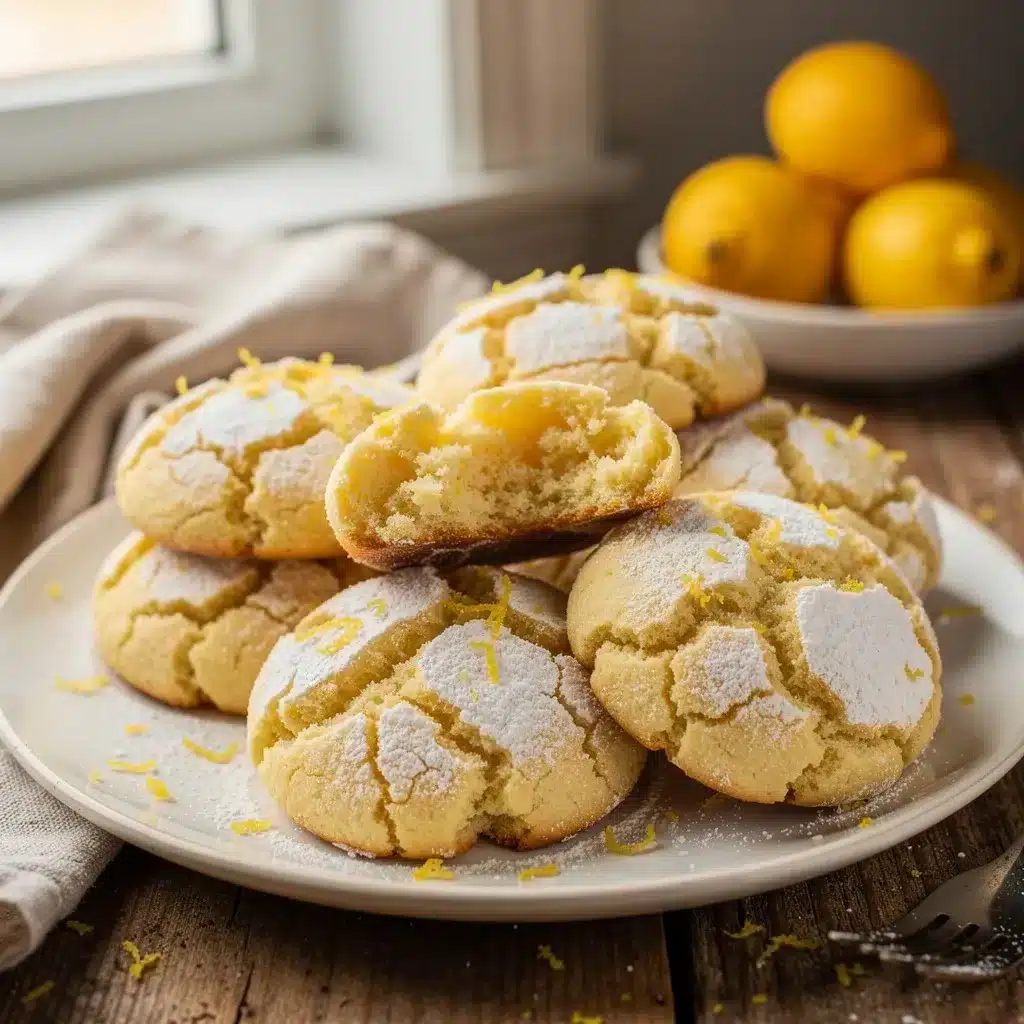 Lemon Crinkle Cookies 9 Recipe variations for Lemon Crinkle Cookies