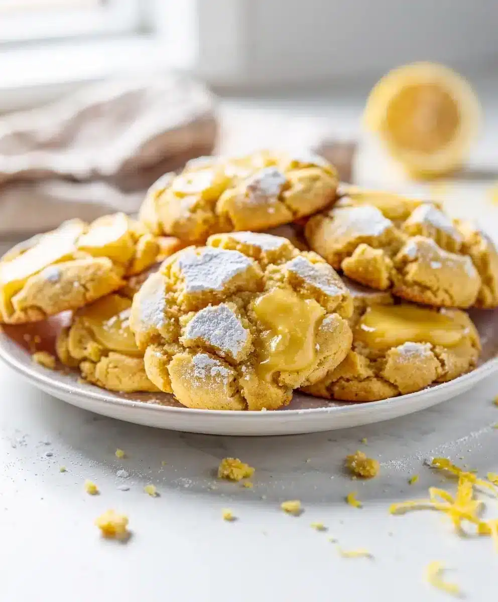 Lemon Crinkle Cookies 6 Lemon Crinkle Cookies featured image