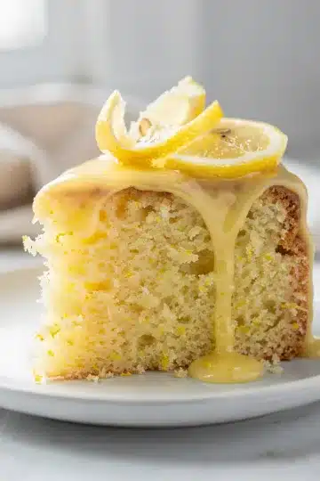 Lemon Pound Cake 11 Moist lemon pound cake with creamy glaze and tender crumb close up