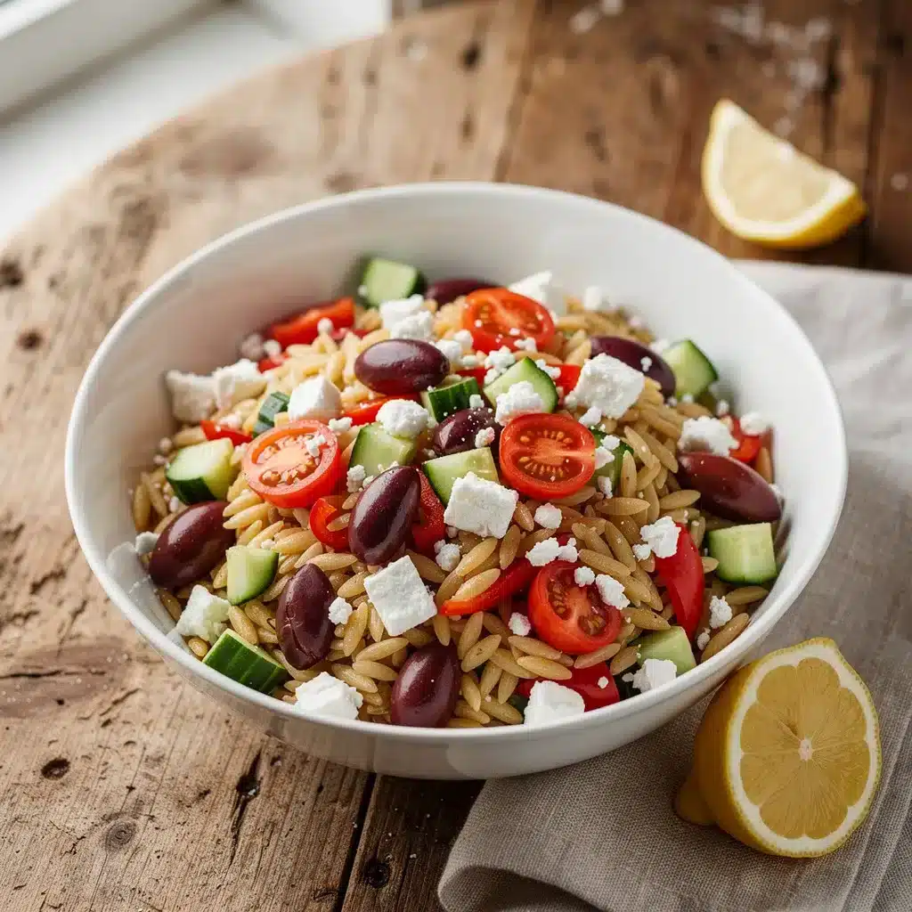Mediterranean Orzo Salad 8 Ingredients for Mediterranean Orzo Salad