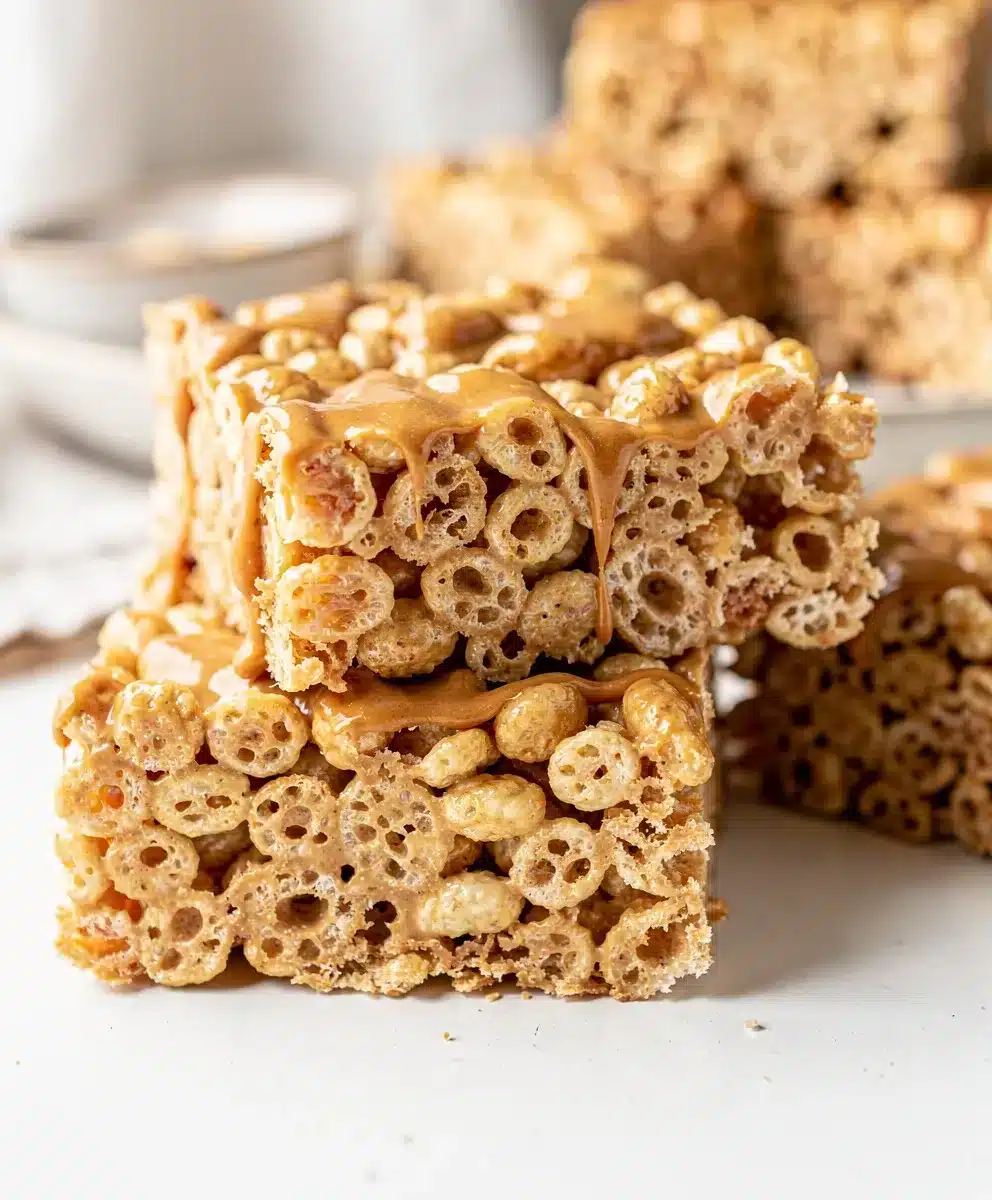 Peanut Butter Rice Krispie Treats 6 Peanut Butter Rice Krispie Treats featured image