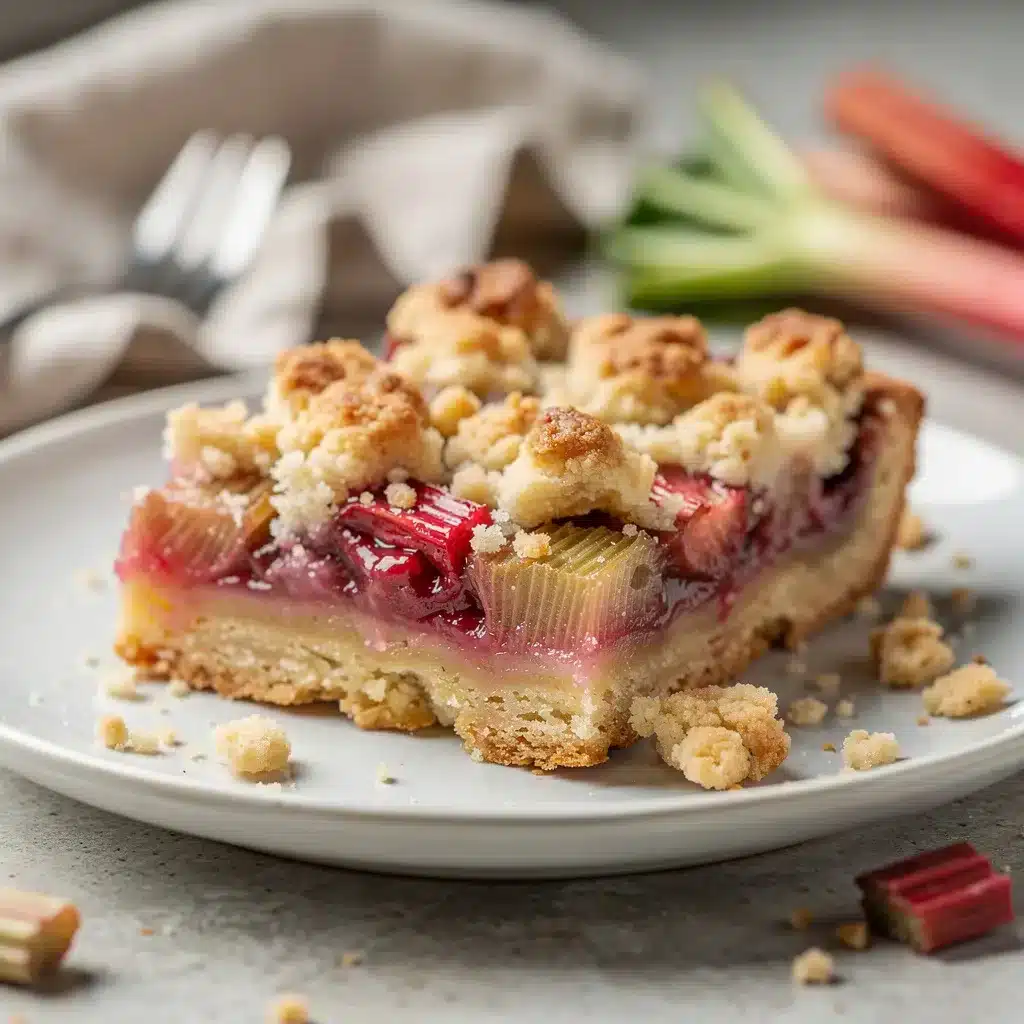 Rhubarb Crumble Bars 8 Ingredients for Rhubarb Crumble Bars
