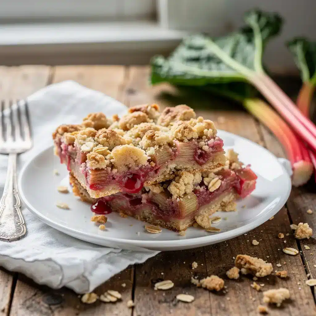 Rhubarb Crumble Bars 9 Recipe variations for Rhubarb Crumble Bars