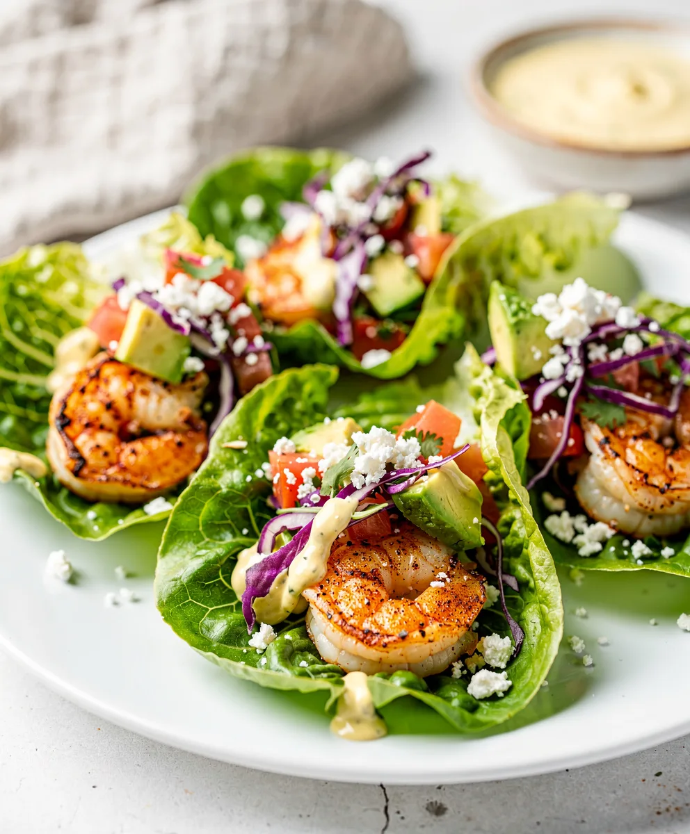 Shrimp Taco Lettuce Wraps 6 Shrimp Taco Lettuce Wraps featured image