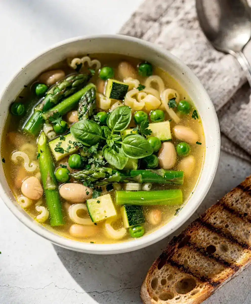 Spring Minestrone Soup 6 Spring Minestrone Soup featured image