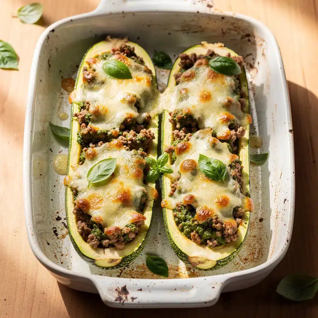 Turkey Pesto Zucchini Boats 8 Ingredients for Turkey Pesto Zucchini Boats