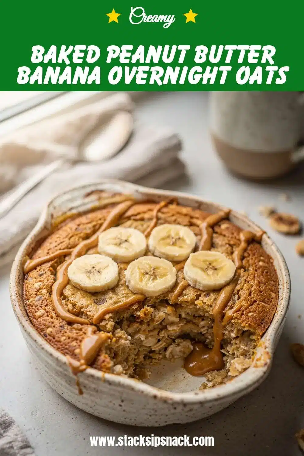 Baked Peanut Butter Banana Overnight Oats 10 Storage and leftovers for Baked Peanut Butter Banana Overnight Oats