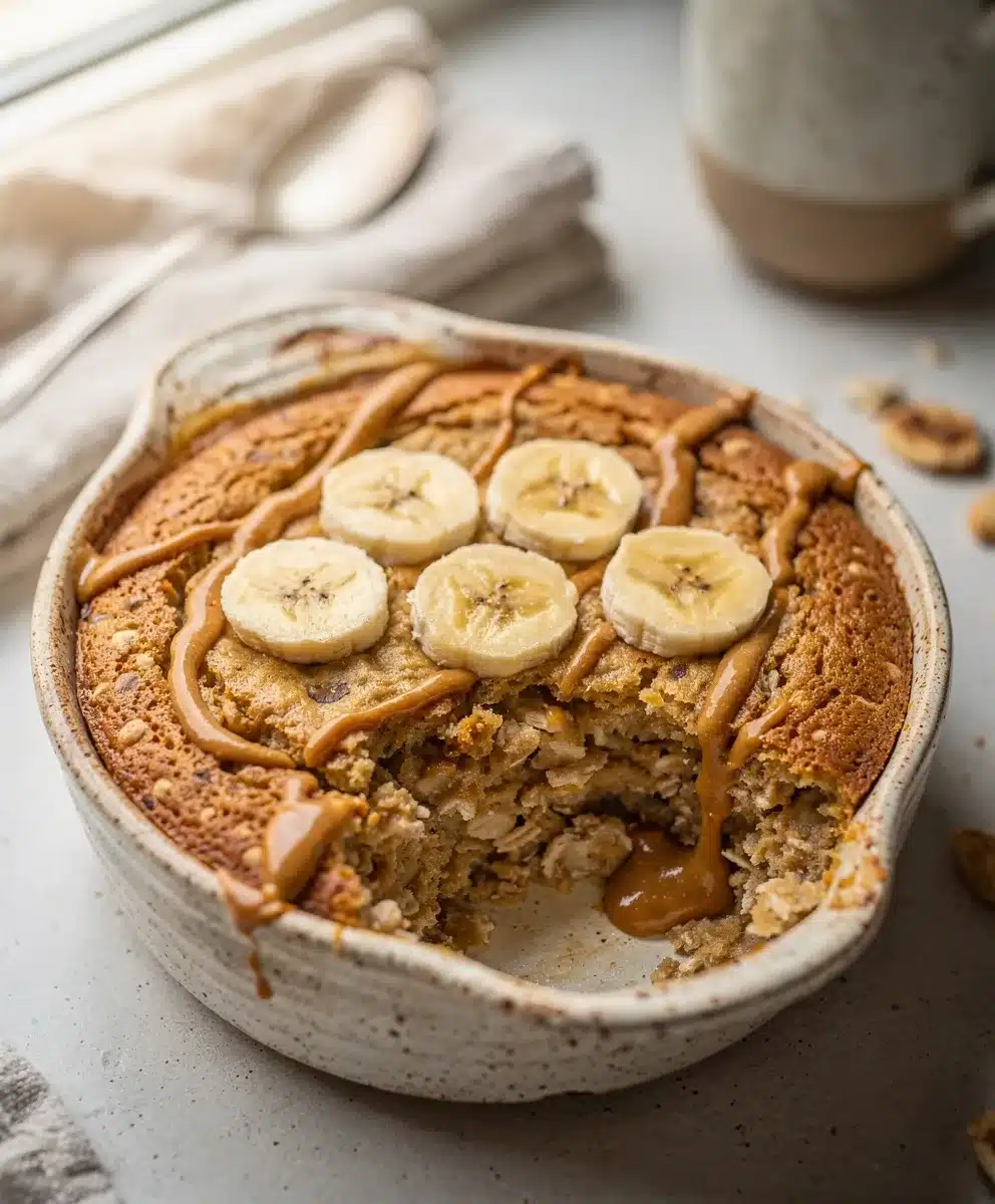 Baked Peanut Butter Banana Overnight Oats 6 Baked Peanut Butter Banana Overnight Oats featured image