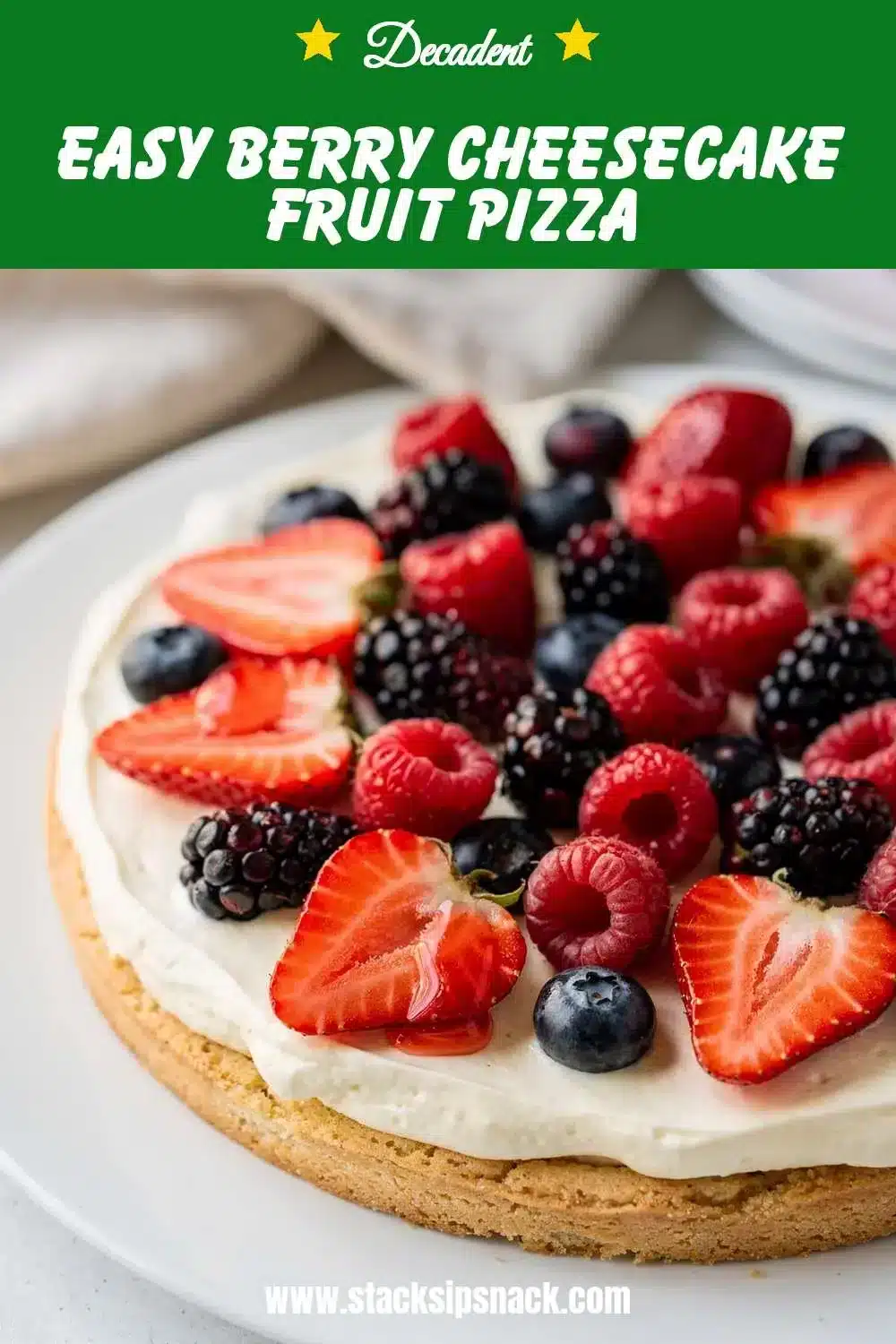 Easy Berry Cheesecake Fruit Pizza 10 Storage and leftovers for Easy Berry Cheesecake Fruit Pizza