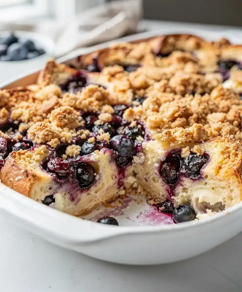 Classic Blueberry Cream Cheese French Toast Bake 6 Classic Blueberry Cream Cheese French Toast Bake featured image