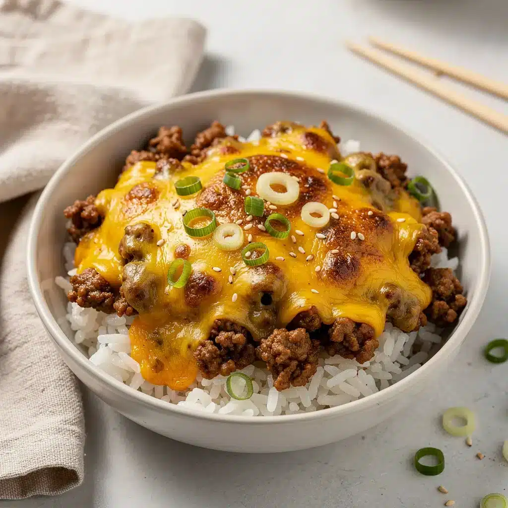 Cheesy Korean Ground Beef Bowl 8 Ingredients for Cheesy Korean Ground Beef Bowl