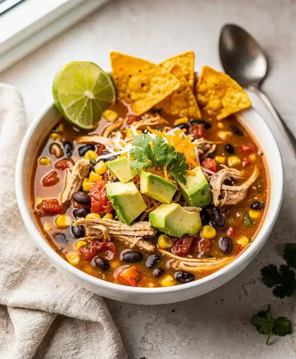 Slow Cooker Chicken Tortilla Soup 6 Slow Cooker Chicken Tortilla Soup featured image